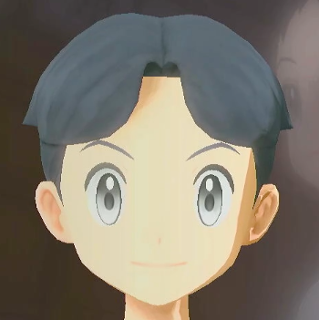 男主人公中分け