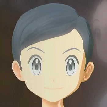 男主人公七三分け