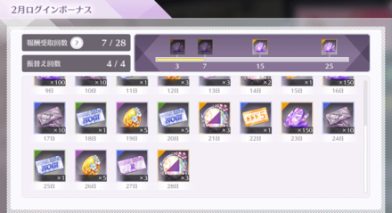 ログインボーナス