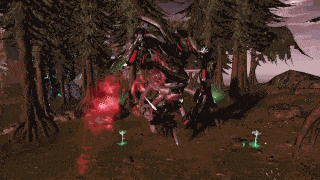 ヴァラスの設置パンチ+バックステップ+ロケットパンチ