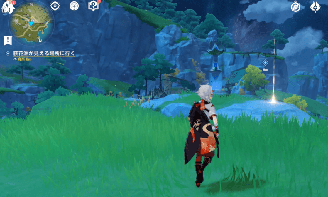 萩花洲が見える場所に行く