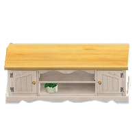 カントリーなローボードのホワイトの画像