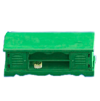 カントリーなローボードのグリーンの画像