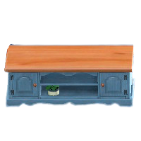 カントリーなローボードのブルーの画像