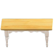 カントリーなティーテーブルのホワイトの画像