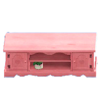 カントリーなローボードのピンクの画像