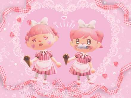 バレンタインワンピース画像