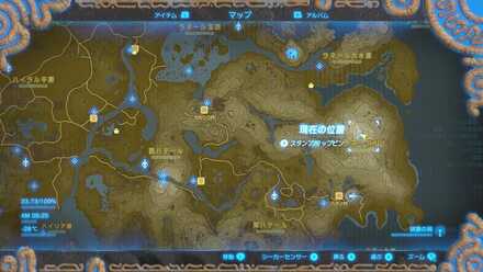 知恵の泉の女神像の場所マップ