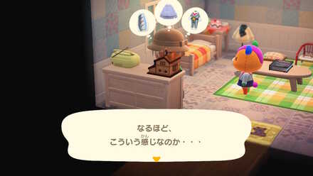 クローゼットの中身を見ることができる