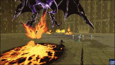 ネクスエアリオの首薙ぎ払い