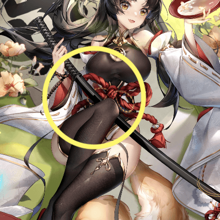 少女廻戦の山鳥毛一文字のタップする場所