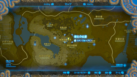 ハイラルバスの場所詳細マップ