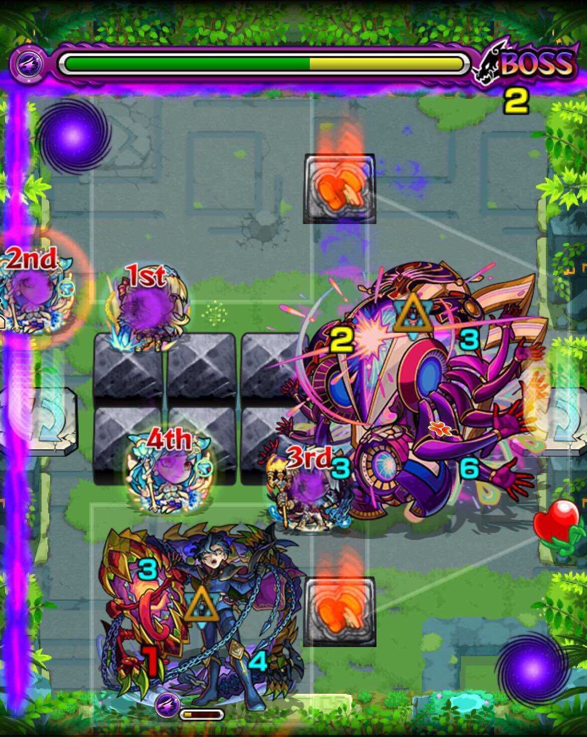 未開の大地30 ボス1 敵移動後