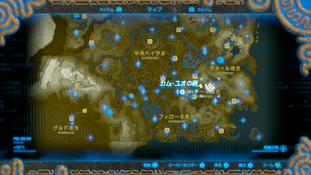 ツルギゴイの場所マップ