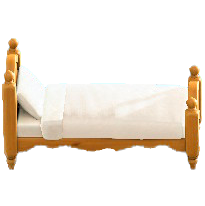 カントリーなベッド画像