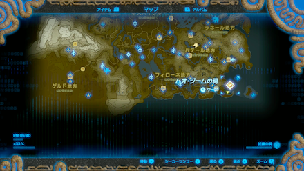 ヨロイダイの場所マップ