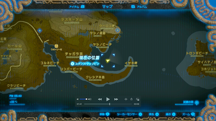 ヨロイダイの場所詳細マップ