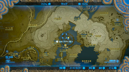 シノビタニシの場所詳細マップ