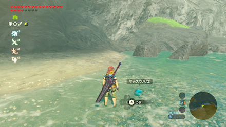 マックスバスの場所湾の中部