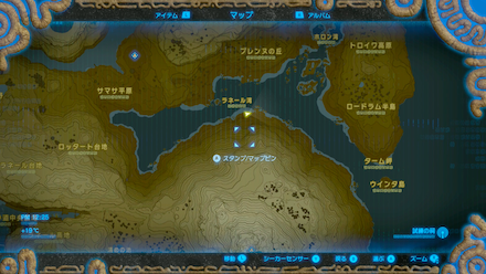 ツルギガニの場所詳細マップ