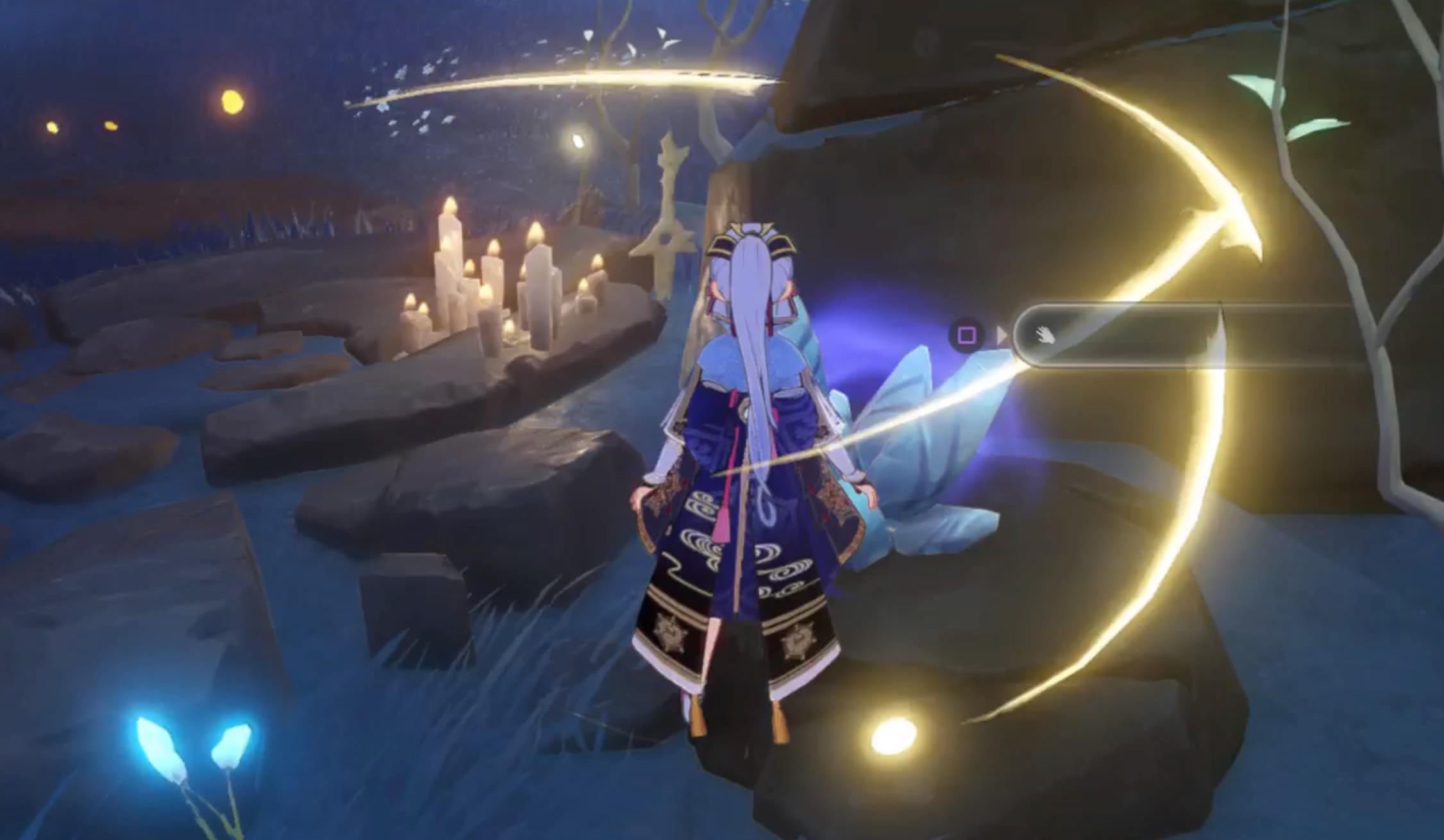 睦疎の箱を使い黒霧を払う