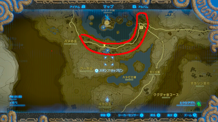 ゴーゴーガエルの場所詳細マップ