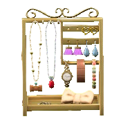 アクセサリースタンドのブラウンの画像