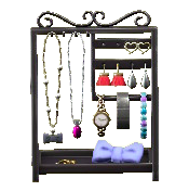 アクセサリースタンドのブラックの画像