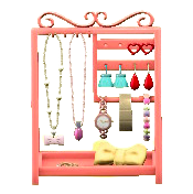 アクセサリースタンドのピンクの画像