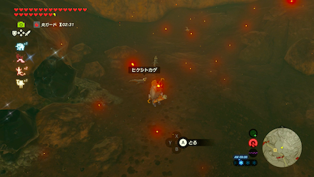 ヒケシトカゲの場所