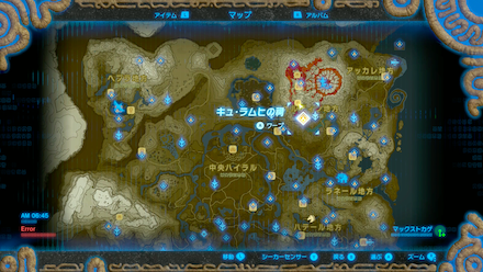 ヒケシトカゲの場所マップ