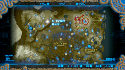 アイスキースの出現場所②　マップ