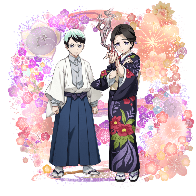 オセロニアの［反旗を翻す鬼］珠世＆愈史郎の画像