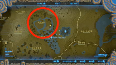 オクタの出現場所①詳細マップ