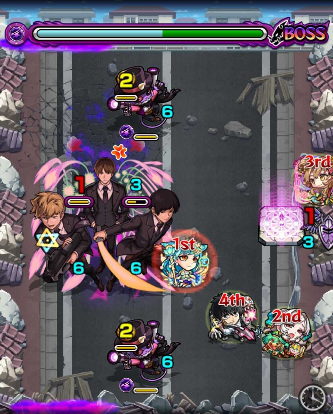 二宮隊  ボス1  敵呼び出し