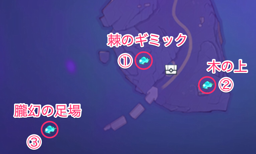 3匹の仙霊を台座まで導く