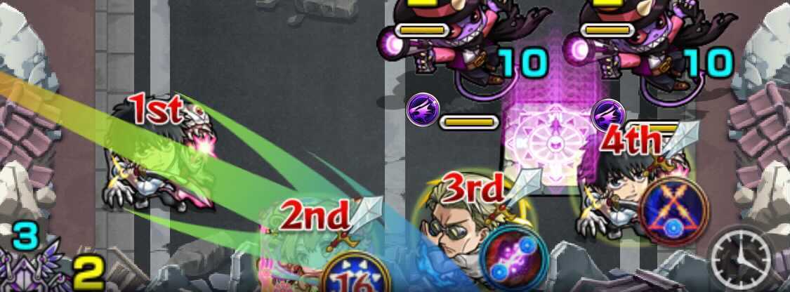 仲間に触れると攻撃アップ