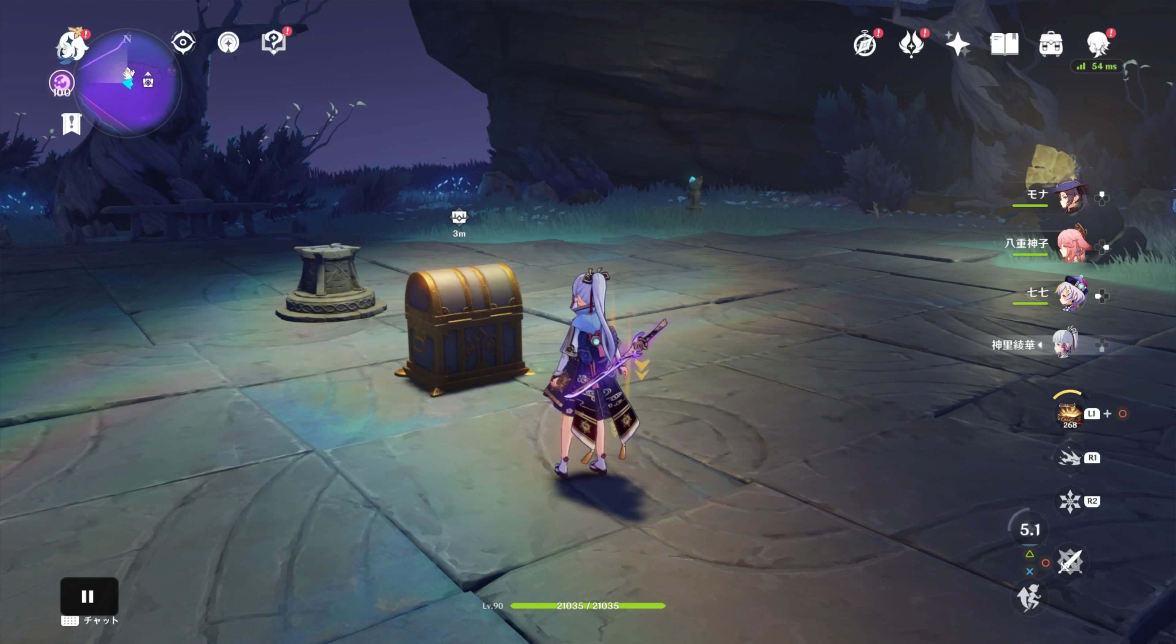 時間制限挑戦クリア後に豪華な宝箱が出現