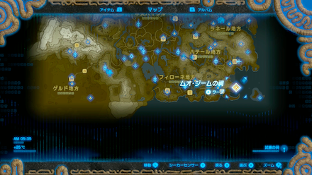 鉱床の場所マップ