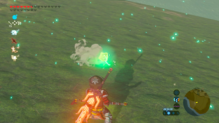 チュチュゼリーに電気属性の攻撃を当てる