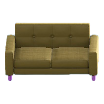 シンプルなソファのパープルの画像