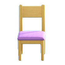 シンプルなチェアのパープルの画像