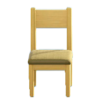 シンプルなチェアのナチュラルの画像