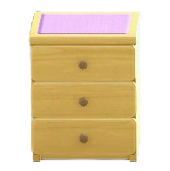 シンプルなチェストのパープルの画像