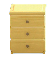 シンプルなチェストのイエローの画像