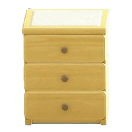 シンプルなチェストのホワイトの画像