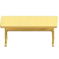 シンプルなテーブルのナチュラルの画像