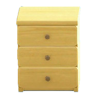 シンプルなチェストのナチュラルの画像