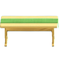 シンプルなテーブルのグリーンの画像