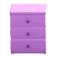 シンプルなチェストのパープルの画像